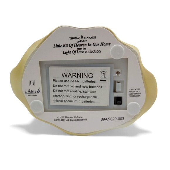 THOMAS KINKADE Angel Figurine Light Of Love Collection with Light-Up Feature - Picture 4 of 13